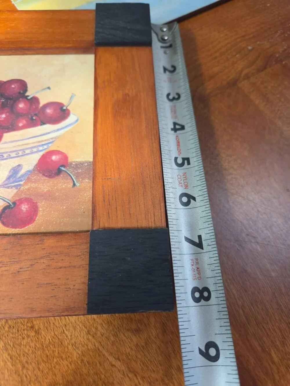 LIFE IS A BOWL OF CHERRIES BY ABBOT READE IS IN AWOOD FRAME 10X8